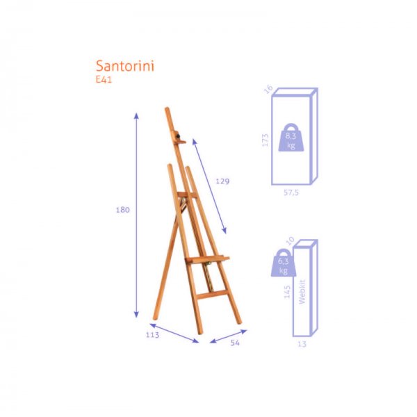 Staffelei - Studio A-Frame Nr. 41 - Santorini - KIT