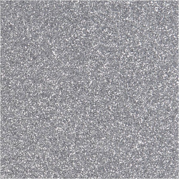 Bgelstoff - Silber - Glitzer - A5