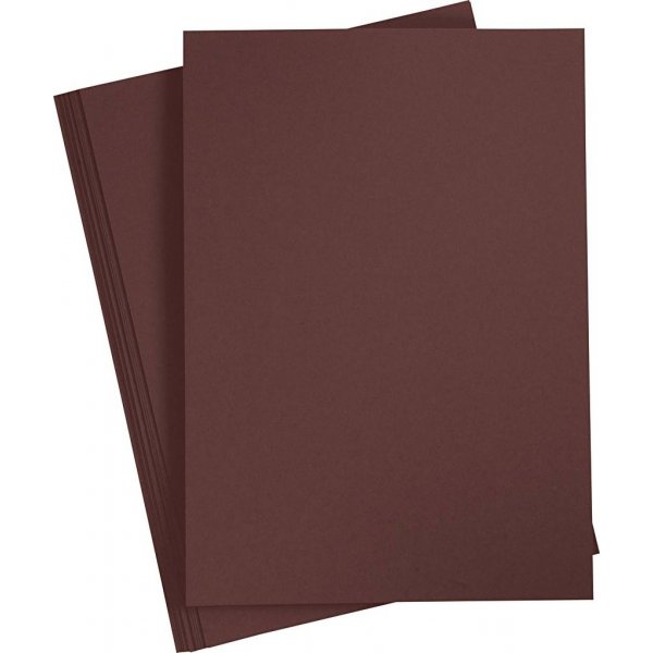 Farbiger Karton - dunkelbraun - A4 - 180 g - 20 Blatt