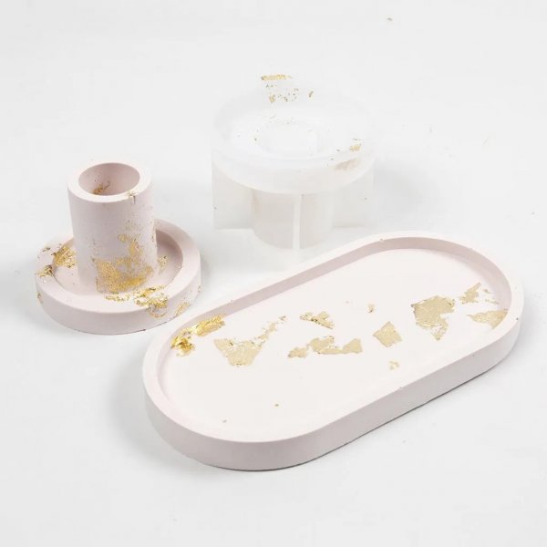 Starten Sie den DIY-Bausatz für Kunstharzguss, Kerzenständer und Tabletts Starten Sie den DIY-Bausatz für Kunstharzguss, Kerzenständer und Tabletts