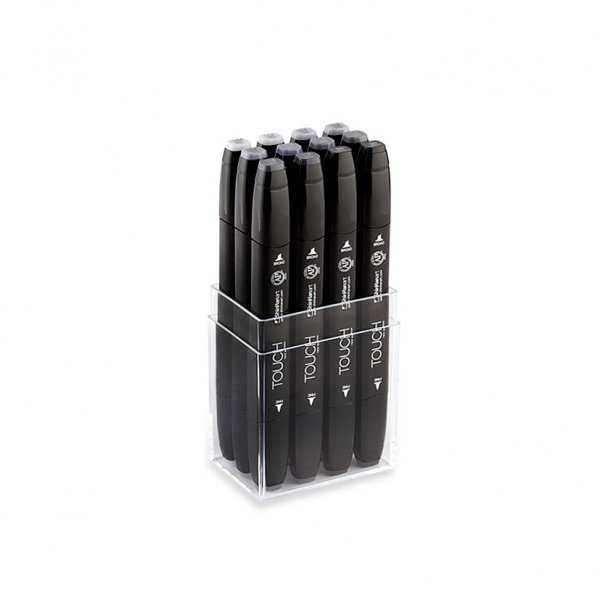 Touch Twin Marker 12 Stck - Cool Grey