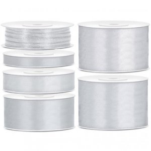 Satinband - 25 m - Silber Satinband - 25 m - Silber