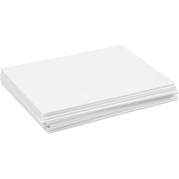 Schaumstoffplatte - wei - A4 - 10 Blatt