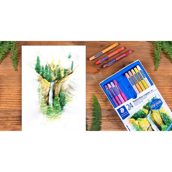 Aquarellstifte - 24 Buntstifte