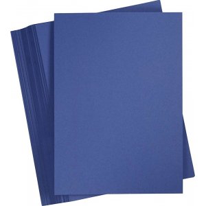 Farbiger Karton - dunkelblau - A4 - 180 g - 100 Blatt Farbiger Karton - dunkelblau - A4 - 180 g - 100 Blatt