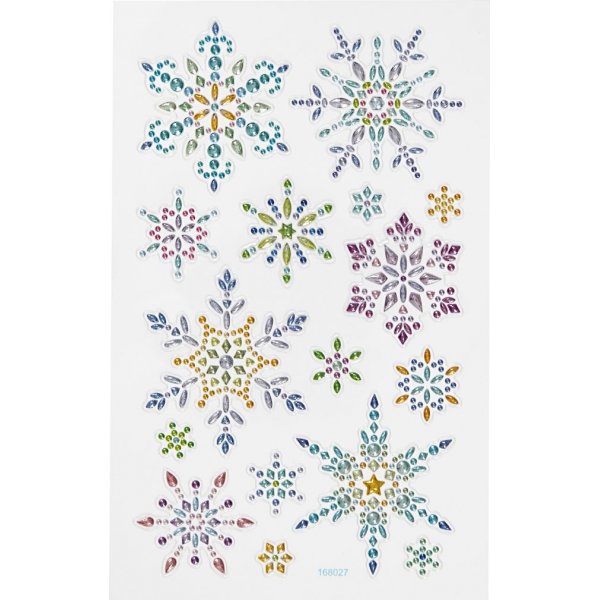 Diamantaufkleber - Schneeflocken