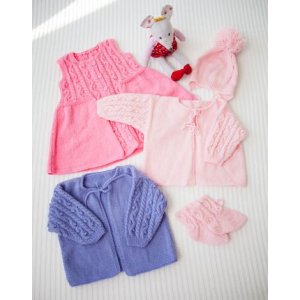 Strickmuster - Strickjacke, Kleid, Mütze und Socken Strickmuster - Strickjacke, Kleid, Mütze und Socken