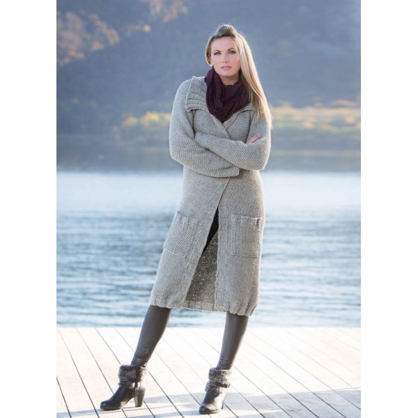 Strickanleitung - Lange Strickjacke (1309-4)