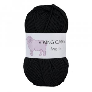 Wikingergarn Merino 50g - Schwarz (803) Wikingergarn Merino 50g - Schwarz (803)