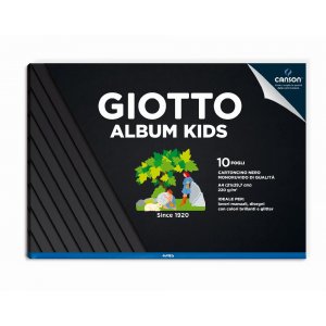 Zeichenblock Giotto Noir 10 Seiten 220g - A4 Zeichenblock Giotto Noir 10 Seiten 220g - A4
