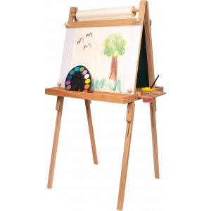 Staffelei, Bleistift und Whiteboard Staffelei, Bleistift und Whiteboard