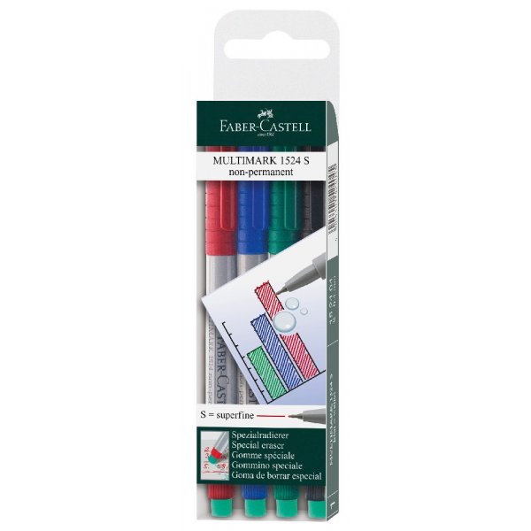 Non-Permanent-Marker Multimarker S - 4 Farben