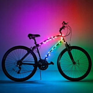 LED-Fahrradrahmenbeleuchtung 2 m RGB - batteriebetrieben LED-Fahrradrahmenbeleuchtung 2 m RGB - batteriebetrieben