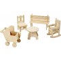 Minimbel - 5er-Pack - Stuhl - Bank - Schaukelstuhl - Tisch - Kinderwagen