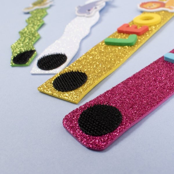 Klettband rund schwarz 20 mm 12 Sets selbstklebend