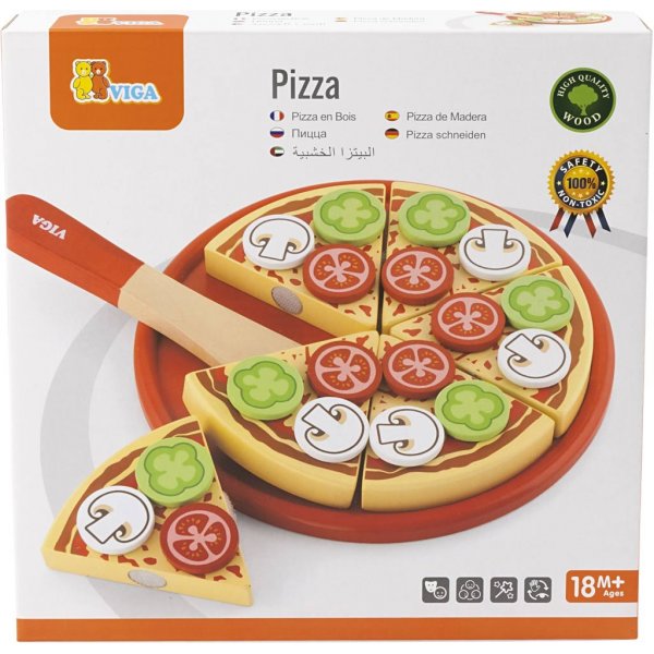 VIGA Holzspielzeugpizza