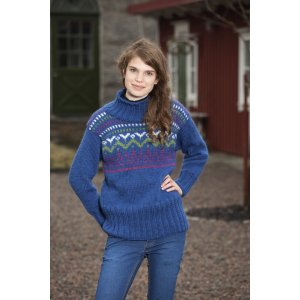 Strickanleitung - Gemusterter Pullover (stilisierte Blumen) Strickanleitung - Gemusterter Pullover (stilisierte Blumen)
