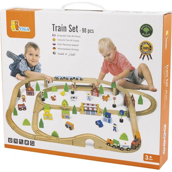 VIGA Eisenbahn und Stadt - 90 Teile