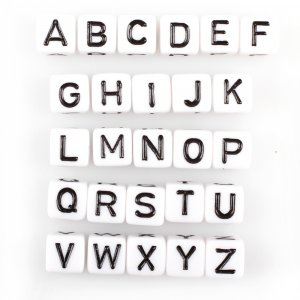 Buchstabenperlen in verschiedenen Farben - 130 Stk Buchstabenperlen in verschiedenen Farben - 130 Stk