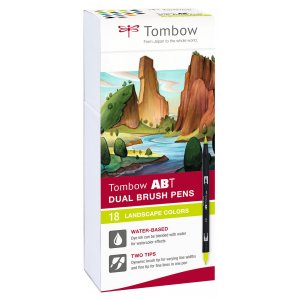 Tombow ABT Dual Brush Pen Landscape 18er-Pack Tombow ABT Dual Brush Pen Landscape 18er-Pack