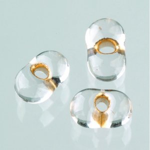 Farfalle-Perlen - transparentes Gold Farfalle-Perlen - transparentes Gold