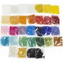 Rocailleperlen - gemischte Farben - 32 x 100 g
