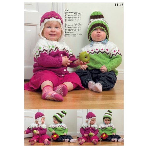 Strickmuster - Pullover und Strickjacke mit passenden Mtzen