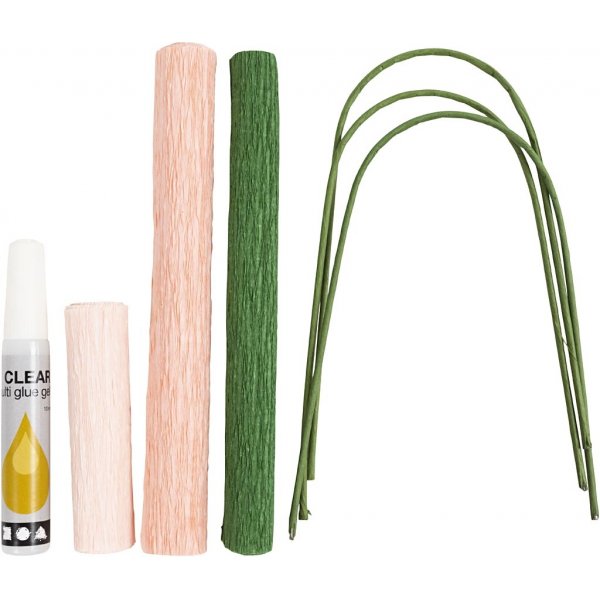 Mini DIY Kit Krepppapier - Nelken Mini DIY Kit Krepppapier - Nelken