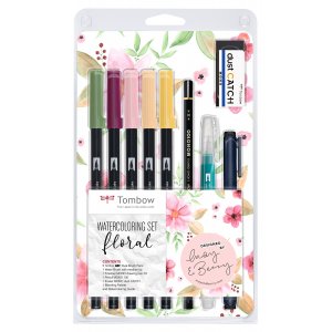Tombow Aquarell-Set "Blumen" - 9-teilig Tombow Aquarell-Set "Blumen" - 9-teilig