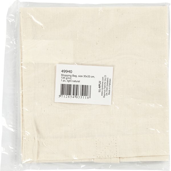 Textiltasche - helle Natur - 30x33 cm