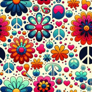 Blomsterpeace - blau/orange Blomsterpeace - blau/orange