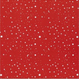 Geschenkpapier - dunkelrot - Sterne und Monde - 100 m Geschenkpapier - dunkelrot - Sterne und Monde - 100 m