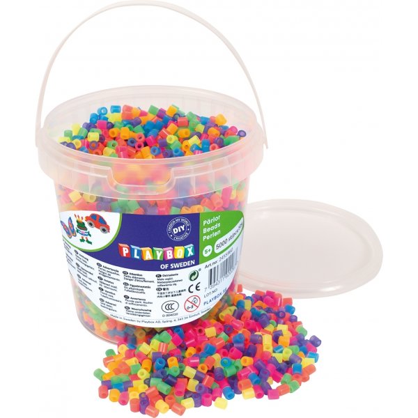 Rhrenperlen Neon - 5000 Stk