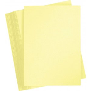 Farbiger Karton - hellgelb - A4 - 180 g - 100 Blatt Farbiger Karton - hellgelb - A4 - 180 g - 100 Blatt