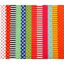 Glanzpapier - gemischte Farben - gemustert - 50 Blatt