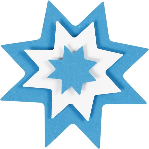 Schicht-auf-Schicht-Stanzer - grafischer Stern - 3 Stk