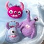 Mini DIY Kit Nadelfilzen, gemischte Farben, Monster