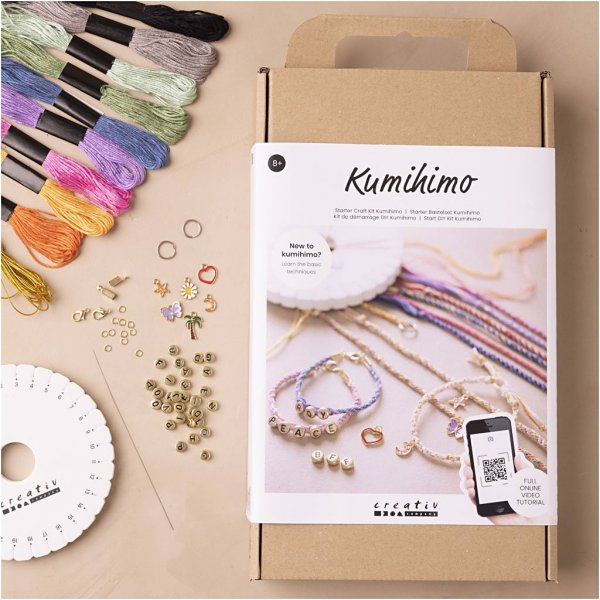 DIY Kit Kumihimo - Freundschaftsarmband starten