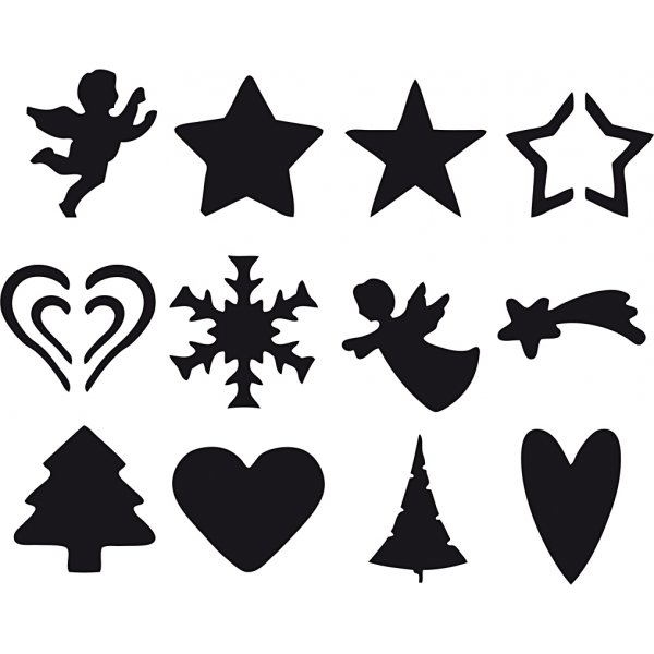 Stanzer - Weihnachtsmotiv - 12 Stk