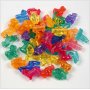 Kunststoffperlen - krftige Farben - transparent - 125 ml