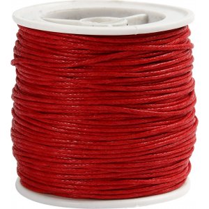Baumwollschnur - rot - 40 m Baumwollschnur - rot - 40 m
