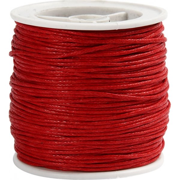 Baumwollschnur - rot - 40 m