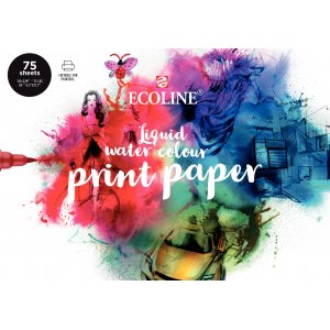 Aquarellpapier für Drucker 150g 75 Blatt - A4 Aquarellpapier für Drucker 150g 75 Blatt - A4