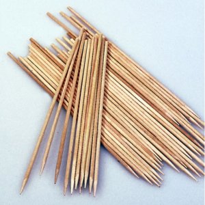 Holzstäbchen 20 cm / ø 2 mm - unbehandelt 10er-Pack spitz Holzstäbchen 20 cm / ø 2 mm - unbehandelt 10er-Pack spitz