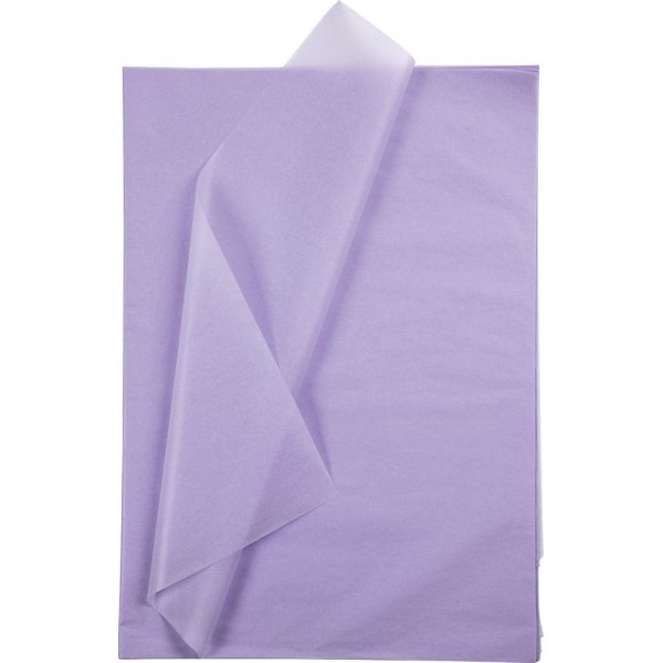 Seidenpapier - hellviolett - 50 x 70 cm - 14 g - 10 Blatt