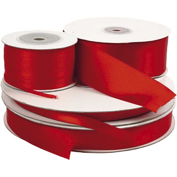 Satinband - Rot - B3 mm - 100 m