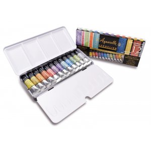 Aquarellset - Sennelier - Artist L´Aquarelle schillernd - 12x10 ml - Metallbox Aquarellset - Sennelier - Artist L´Aquarelle schillernd - 12x10 ml - Metallbox