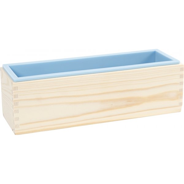 Silikonform in Holzkiste