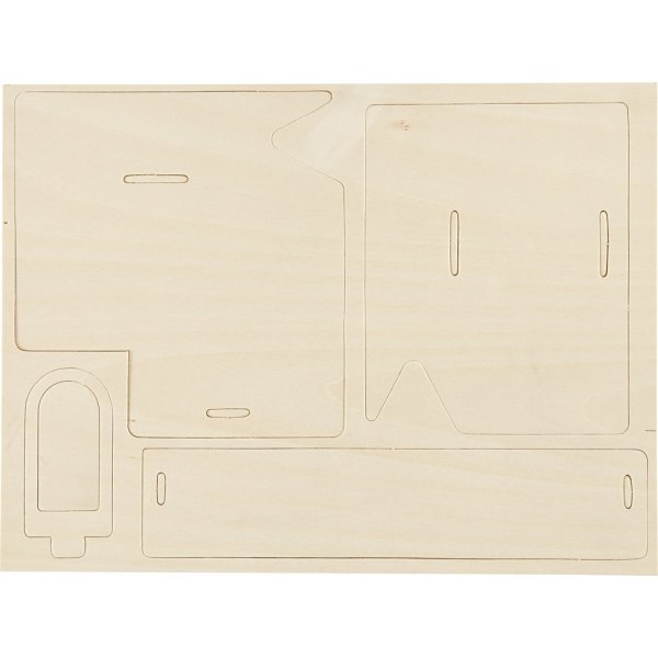 3D-Konstruktionsfigur - Haus mit Rampe