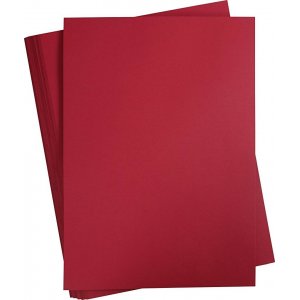Farbiger Karton - Weihnachtsrot - A2 - 180 g - 100 Blatt Farbiger Karton - Weihnachtsrot - A2 - 180 g - 100 Blatt